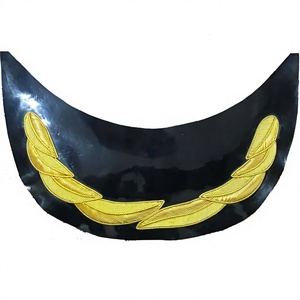 Casquette d'officier à double rangée de feuilles de chêne, broderie à la main en fil de métal, visière incurvée, pour adultes, idéale pour les activités de plein air, le ski et les fêtes - Product Image 2