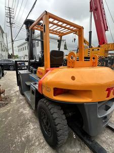 Large Capacity TCM FD70 <b>Used</b> Forklift Best for Heavy Cargo Loading & Unloading - Product Image 2
