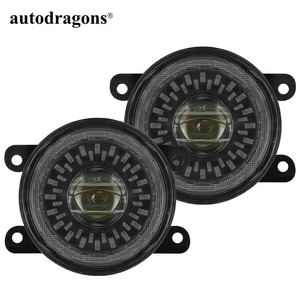 Feux antibrouillard LED bicolores 3,5 pouces 4 modes + feux de jour annulaires bicolores blanc jaune, projecteur antibrouillard rond HD à faisceau combiné, étanche IP67 - Product Image 5