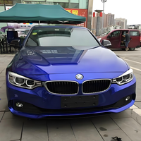 HIGHCOOL Super Brillant Métallique Myrtille 6.5 Mil Épaisseur PVC Voiture Vinyle Wrap Couleur Changée Auto Corps Extérieur Accessoires