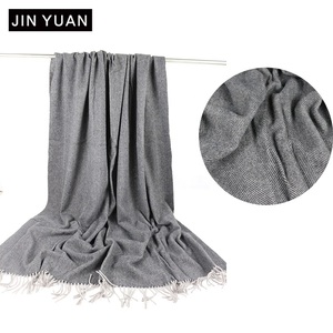<span class=keywords><strong>Couverture</strong></span> tissée en laine pure 100% personnalisée en gros <span class=keywords><strong>Couverture</strong></span> en laine de luxe pour voyage d'hiver à la maison - Product Image 2