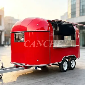 Chariot de restauration mobile personnalisé pour restaurant extérieur, vente chaude en Allemagne, pour hot-dogs et frites, idéal pour la restauration de rue - Product Image 1