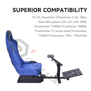 GY025 Chaise de jeu de conduite <span class=keywords><strong>Playstation</strong></span> <span class=keywords><strong>Racing</strong></span> <span class=keywords><strong>Sim</strong></span> Rig Simulator Cockpit pour Xbox 360,Logitech G25,G27,G29,<span class=keywords><strong>Playstation</strong></span> 2 3 - Product Image 6