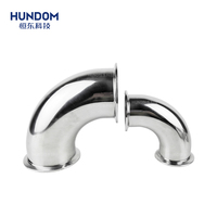 Rvs 304 316L Buis Tri Clamp Food Grade Elleboog Voor Pijp Montage Pijp Elleboog Voor Industrie