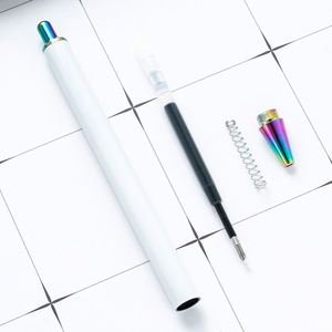 Stylos promotionnels personnalisés Click Slim avec clip en métal rose doré et logo gravé, stylo à bille pour l'écriture - Product Image 4
