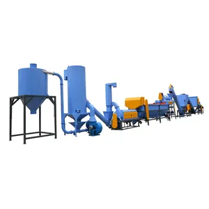 Waste Plastic Bottle Crusher Washer Dryer Machine