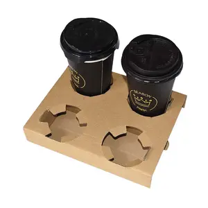 Porte-tasse à café jetable en carton, 10 pièces/lot, échantillon gratuit