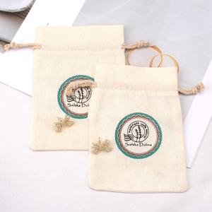 <span class=keywords><strong>Petit</strong></span> <span class=keywords><strong>sachet</strong></span> d'emballage de thé en coton lin <span class=keywords><strong>organza</strong></span> imprimé de logo personnalisé pochette à cordon de parfum de bijouterie - Product Image 4