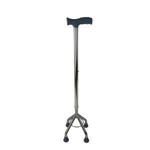 Canne de marche à quatre griffes en alliage d'aluminium, réglable, antidérapante, pour personnes âgées, aide à la mobilité, randonnée, camping, équipement de fitness - Product Image 4