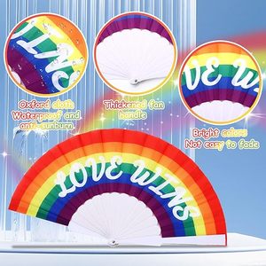 Abanico Plegable de Estilo Chino 2025, Regalo Artesanal, Abanico de Plástico con Polvo Dorado, Abanico de Mano para Baile, Bodas y Fiestas - Product Image 1