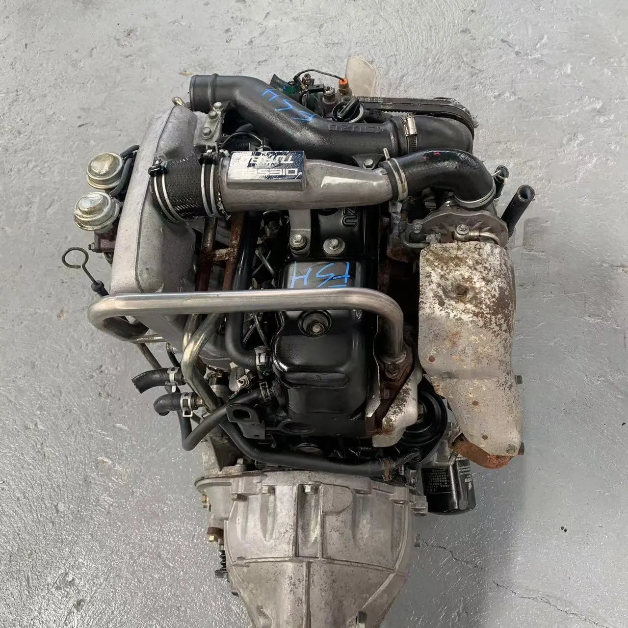 OEM ODM orijinal komple dizel motor kamyon 4JB1T 4JB1 Isuzu için kullanılan dizel motor