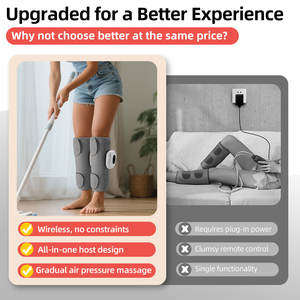 OEM ODM Cordless ricaricabile automatico elettrico di compressione delle gambe massaggiatore del braccio massaggiatore del polpaccio - Product Image 5