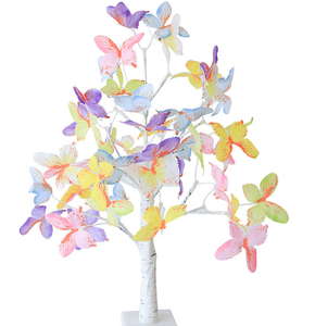 Lumière LED en forme de <span class=keywords><strong>bouleau</strong></span>, nouvelle conception, vente chaude, cadeau de Noël, décorations, ornement, papillon coloré, USB, batterie, lumière LED - Product Image 5