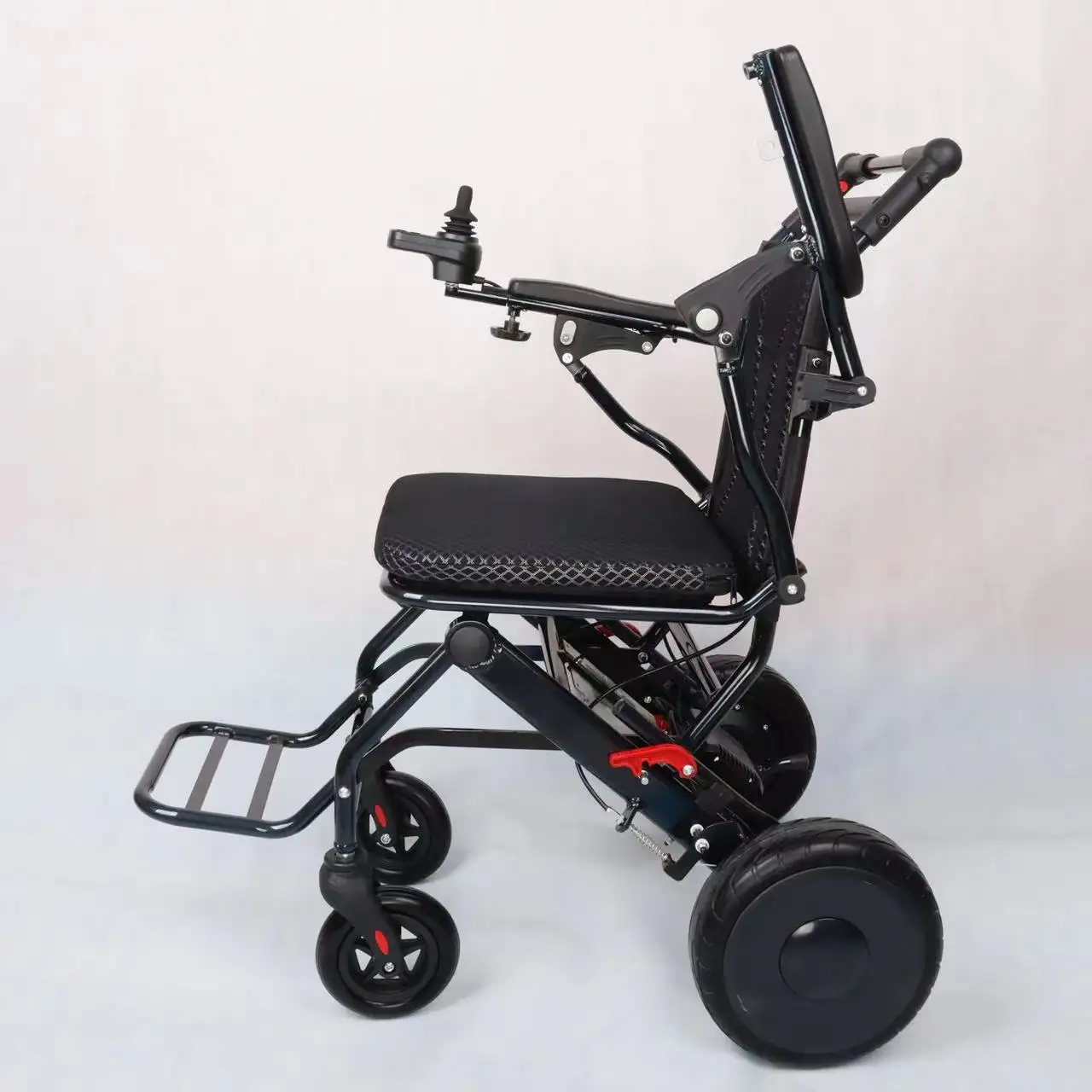 Cadeira de rodas elétrica dobrável com liga de alumínio e bateria de lítio Viatom 24V12Ah