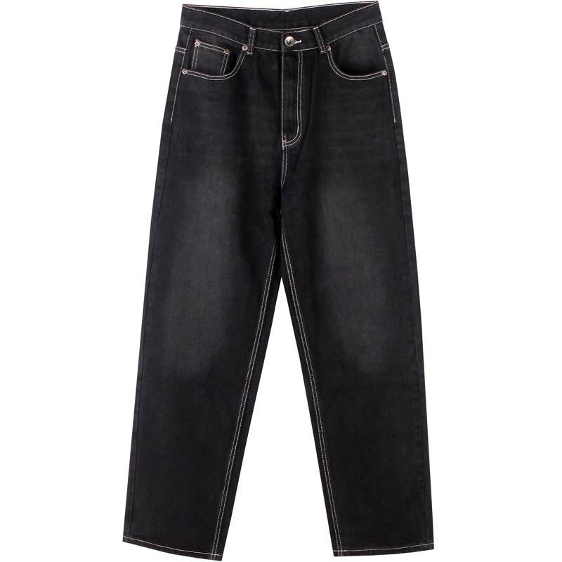 PARADOXE バギージーンズ ブラック PARADOXE PARIS - BAGGY 555 BLACK DENIM – Paradoxe Paris