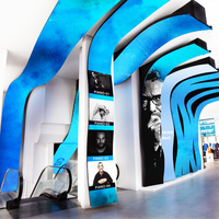 Paneles LED Flexibles Modulares para Interiores, Panel de Visualización LED Cilíndrico para Publicidad, Columna LED Redonda, Pantalla LED con Forma Personalizada
