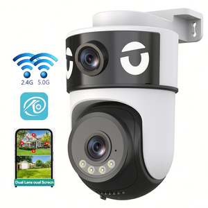 Cámara de Seguridad Wifi para Exteriores, Doble Lente, 4K HD, Detección de Movimiento, Alarma, Impermeable - Product Image 1