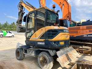 2024 100% Original Coréen Hyundai HW60 Mini-Excavatrice sur Pneus Hyundai 60 150 210 Excavatrice sur Pneus en Stock à Vendre - Product Image 2