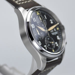 Orologio pilota multifunzione luminoso in acciaio inossidabile 316l con cronografo al quarzo 10atm di alta qualità personalizzato all'ingrosso 6 s00 in vendita - Product Image 6