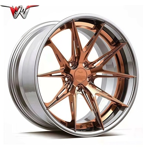 ล้ออัลลอยด์ฟอร์จสั่งทำพิเศษสีโครเมียมทอง 2 ชิ้น ขนาด 18-22 นิ้ว 5x112/120 PCD สำหรับขอบล้อรถยนต์ ใหม่ - Product Image 3
