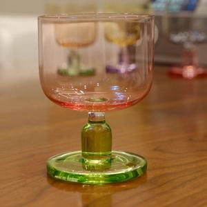 Verre à vin élégant de <span class=keywords><strong>la</strong></span> série créative Charcuterie Designer, avec décoration colorée et teinte - Product Image 2