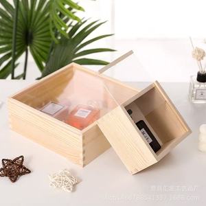 Wooden Storage Box <b>Solid</b> <b>Wood</b> Multi-functional <b>Desk</b> Organizer For Home Office Decoration - Product Image 2
