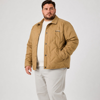 Veste matelassée en duvet pour homme, col ouvert, boutons-pression, poches, hiver, décontractée, grande taille, surdimensionnée, 6XL 7XL