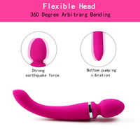 Échantillon Gratuit - Vibrateur Baguette Sexuelle Rotatif à 360 Degrés pour Femme - Vibrateur Flexible Radial