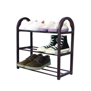 3 niveles DIY fácil de montar plegable apilable zapatos de plástico estante de exhibición de almacenamiento al por mayor Zapatero para el hogar - Product Image 5