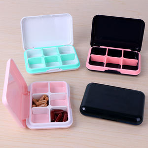 กล่องยาพกพา WEISHENG ดีไซน์ทรงสี่เหลี่ยมบางเฉียบ ใช้งานสะดวก พกพาง่าย มี 6 ช่อง - Product Image 2