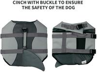 Gilets de sauvetage pour chiens Ripstop, maillot de bain ajustable pour animaux de compagnie, design aileron de requin ou queue de sirène avec poignée de levage pour chiens pendant la navigation