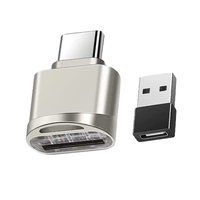 Adaptador OTG Mini USB Tipo-C 3.0, Lector de Tarjetas SD/TF USB, Instalación Externa para Macbook, Teléfono, Mac, Laptop, Smartphone