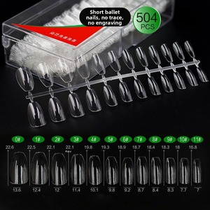 Uñas Postizas Francesas Transparentes <span class=keywords><strong>de</strong></span> Alta Calidad, 504 Piezas, <span class=keywords><strong>Precio</strong></span> Económico al por Mayor, Uñas Postizas Personalizadas - Product Image 5