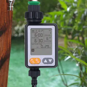 Programmable jardin numérique arrosage minuterie automatique eau minuterie système d'irrigation interrupteur contrôleur en plastique batterie boîte 2 pièces