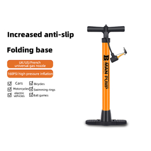 <span class=keywords><strong>Pompe</strong></span> tubulaire en acier orange haute pression 160PSI hauteur 600mm <span class=keywords><strong>avec</strong></span> adaptateur de valve multi-usage pour <span class=keywords><strong>un</strong></span> gonflage rapide des pneus - Product Image 2