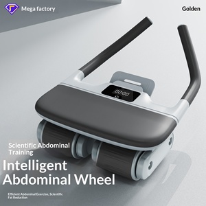 Roue abdominale 25 Nouveau modèle Fitness à domicile Exercice de mise en forme des muscles <span class=keywords><strong>abdominaux</strong></span> Rebond automatique 4 roues Unisexe Haute qualité - Product Image 4
