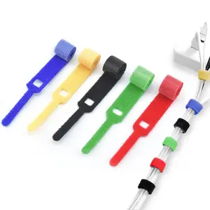 Wholesale Colors Nylon Tie Wraps Reusable Cable Ties Velcroes Hook And Loop Tapes