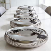Fabrik-Bestseller Luxuriöses 3-teiliges Speisenwärmer-Set >6L Edelstahl Plastikdeckel Beheizbar Multifunktional Große Kapazität Eierwärmer