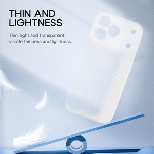 <span class=keywords><strong>2025</strong></span> kép PP chống xước dọc mô hình sóng trường hợp điện thoại mỏng phù hợp và chống sốc bảo vệ cho iPhone 17 mô hình - Product Image 4