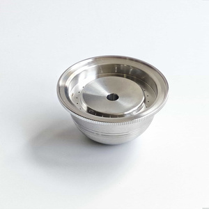 Cápsulas de Café Redondas Reutilizables de Acero Inoxidable Allwin, 80/<span class=keywords><strong>150</strong></span>/230/414 ml, con Código de Barras, Recargables, Compatibles con Vertuoline - Product Image 1