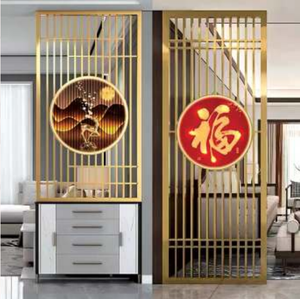 Waterproof Stainless Steel Decorative <b>Screen</b> Metal Partition <b>Divider</b> for Garden Balcony Living Room - Product Image 2