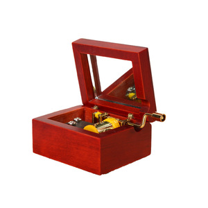 Caja de Música de Madera y Metal con Manivela, Regalo Musical para Niños, Accesorio Musical para el Aprendizaje Musical - Product Image 1