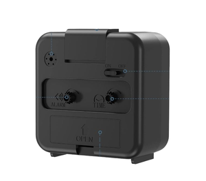 Quảng trường trang trí sáng tạo máy tính để bàn trong suốt đồng hồ báo thức cổ điển trang trí cổ thạch anh <span class=keywords><strong>Analog</strong></span> despertador reloj - Product Image 2