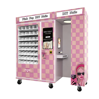 Distributeur automatique d'impression d'ongles Elephant Nail Beauty avec verre trempé, options de paiement multiples et surveillance à distance