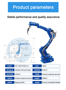 Robot de soudage industriel <span class=keywords><strong>six</strong></span> axes Yaskawa, composants PLC, puissance 3 kW, garantie 5 ans, automatisation de l'arc à l'argon, bras mobile - Product Image 4