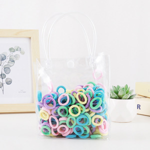 200 pièces/paquet, attaches pour cheveux en nylon, attaches pour queue de cheval, petits élastiques pour cheveux pour bébés filles - Product Image 4