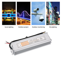 50W 24V IP67 Su Geçirmez Tekli LED Sürücü Yüksek Verimli AC DC Güç Kaynağı Alüminyum Gövdeli Endüstriyel Kullanım İçin LED Şerit Işık