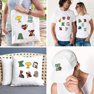 Nuevo Parche Termoadhesivo con Diseño de Fútbol Americano y Softbol para Decorar Ropa, Bolsas y Gorras - Product Image 3
