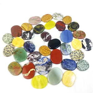 <span class=keywords><strong>Aventurine</strong></span> de polissage naturelle de haute qualité en gros forme plate matériau mixte cristal pierre de palmier pour cadeau - Product Image 3