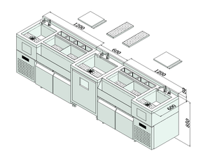 Station de barman personnalisable, démontable, avec contrôle numérique, haute productivité, utilisation facile - Product Image 6